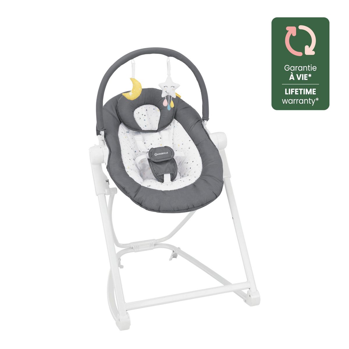 BADABULLE Transat bébé en hauteur Compact'up - Moonlight