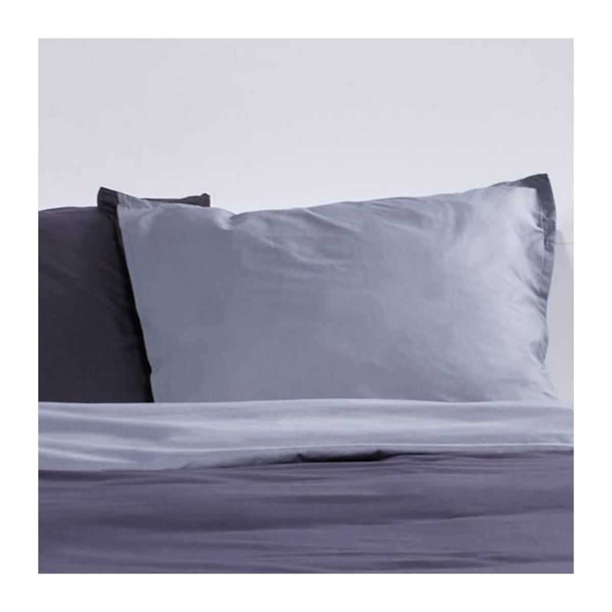 Today TODAY Noa - Parure de lit - Coton - 2 personnes - 220 x 240 cm - Bicolore Gris