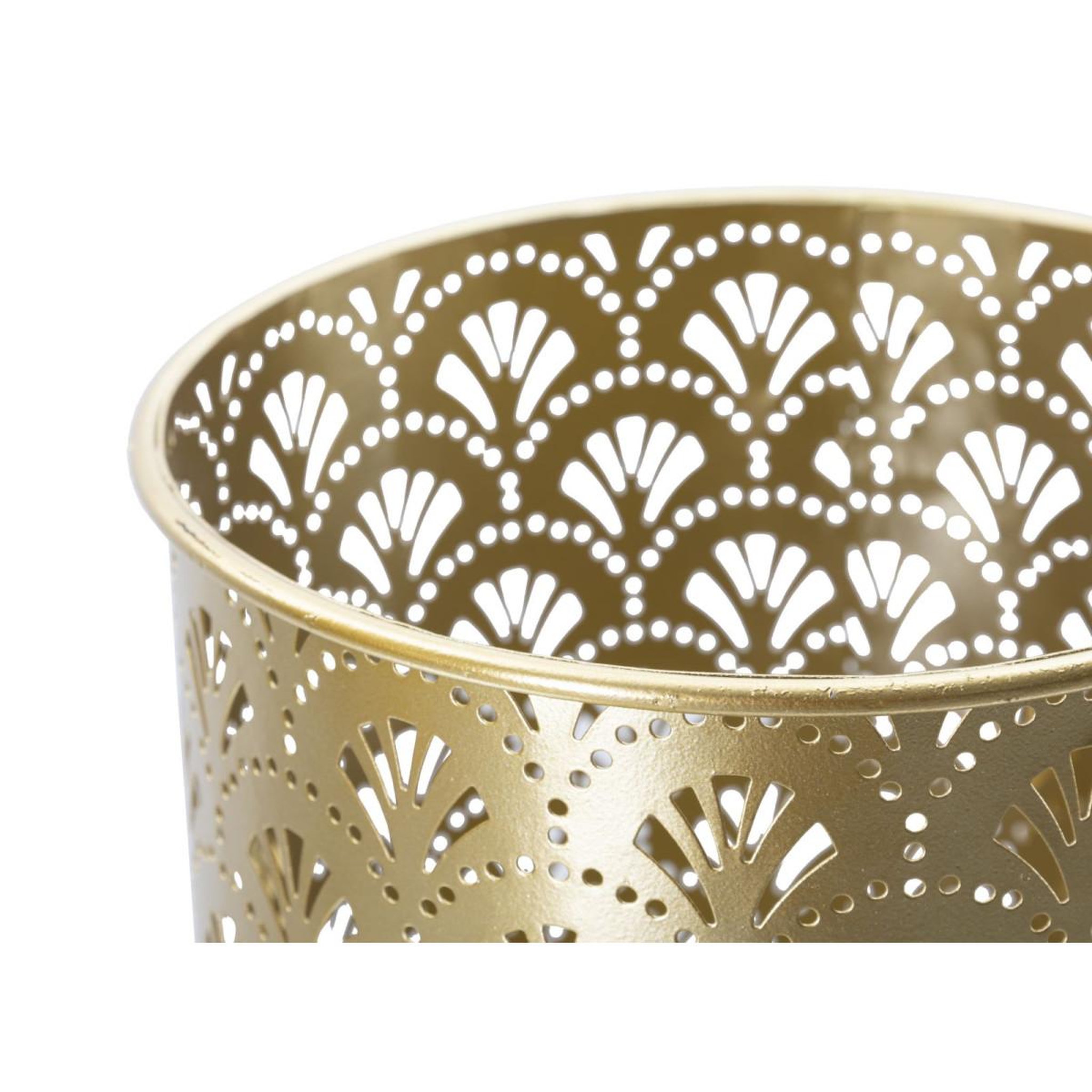 Voir la diapositive 3 : Paris Prix Lot de 2 cache-pots sur pied  glovy  52cm or