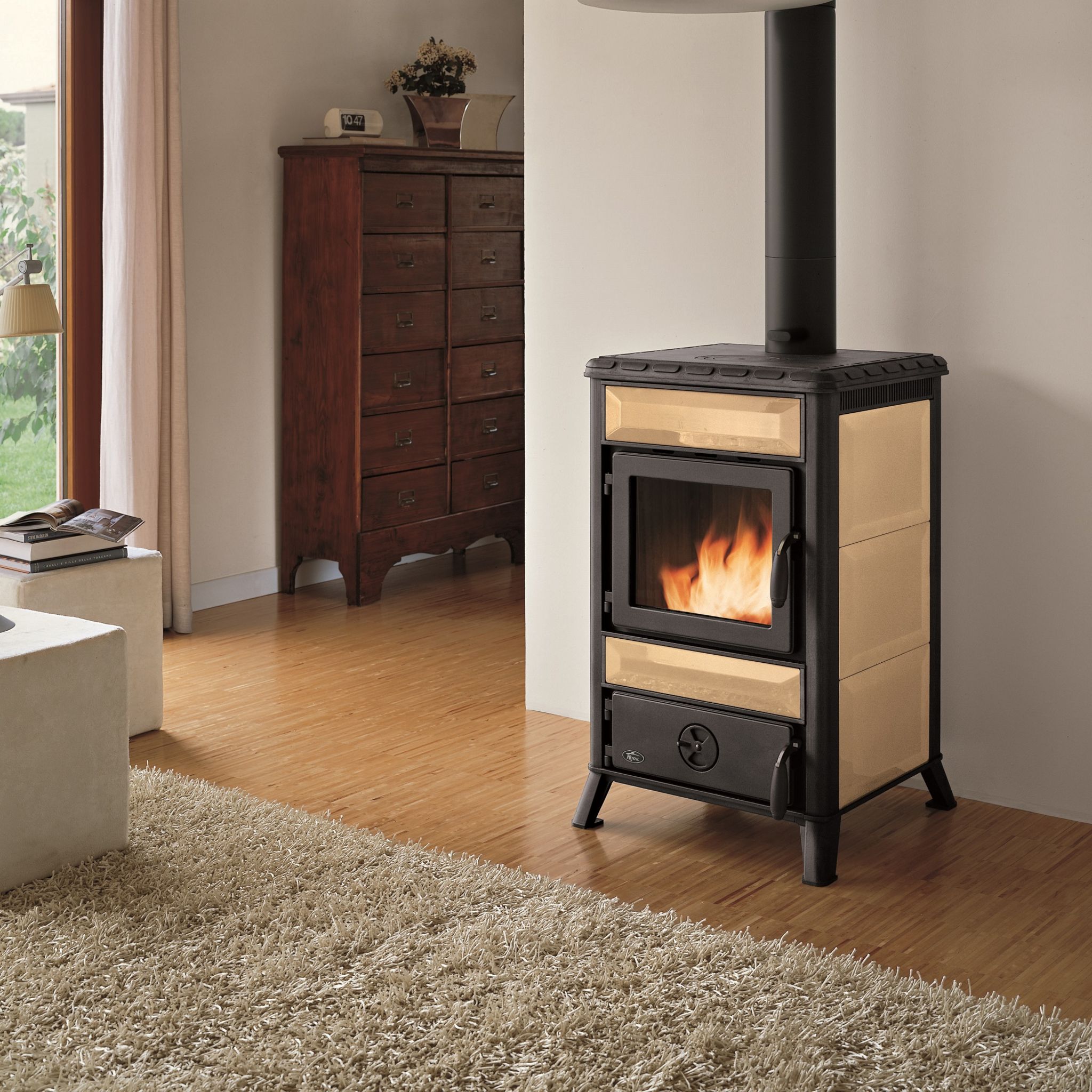 PALAZZETTI Poêle à bois MARY céramiques crème 12 kW pas cher Auchan.fr — free download