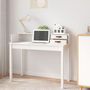 Voir la diapositive 3 : VIDAXL Bureau Blanc 110x50x93 cm Bois massif de pin