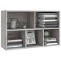 Voir la diapositive 5 : VIDAXL Bibliotheque/Buffet sonoma gris 50x25x80 cm bois d'ingenierie