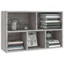 Voir la diapositive 5 : VIDAXL Bibliotheque/Buffet sonoma gris 50x25x80 cm bois d'ingenierie
