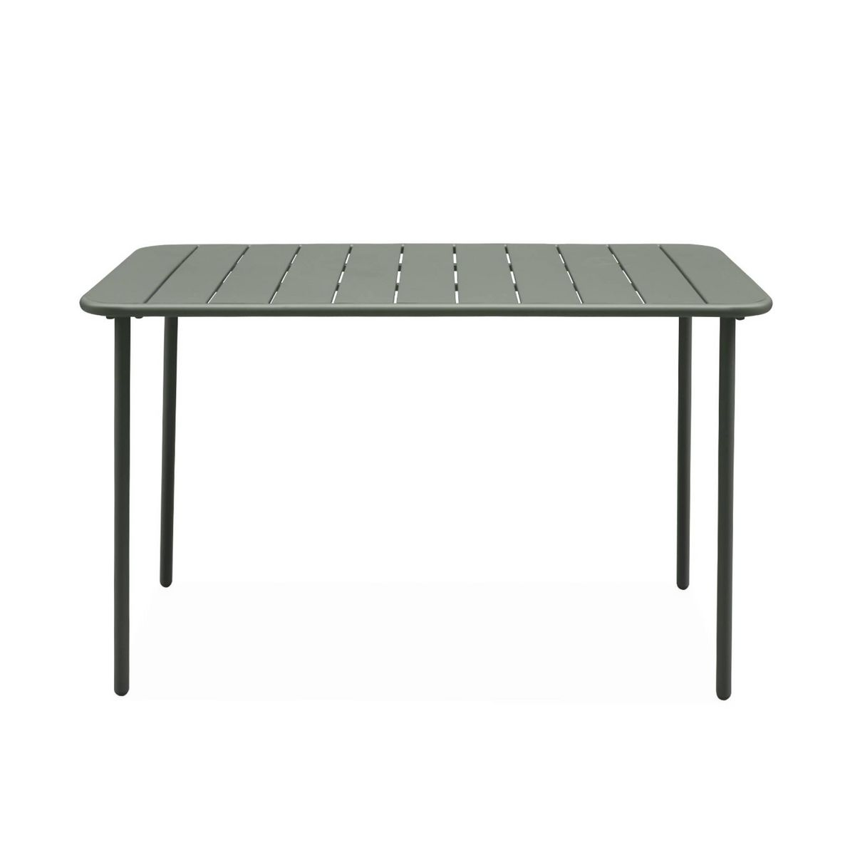SWEEEK Table de jardin métal 4 places, Amelia L 120 x 70 x 72,5cm