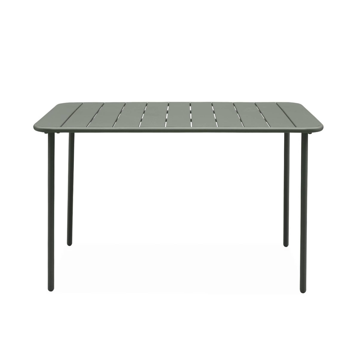 SWEEEK Table de jardin métal 4 places, Amelia L 120 x 70 x 72,5cm