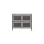 Voir la diapositive 2 : Paris Prix Buffet 4 Portes en Métal  Nett  90cm Gris Clair
