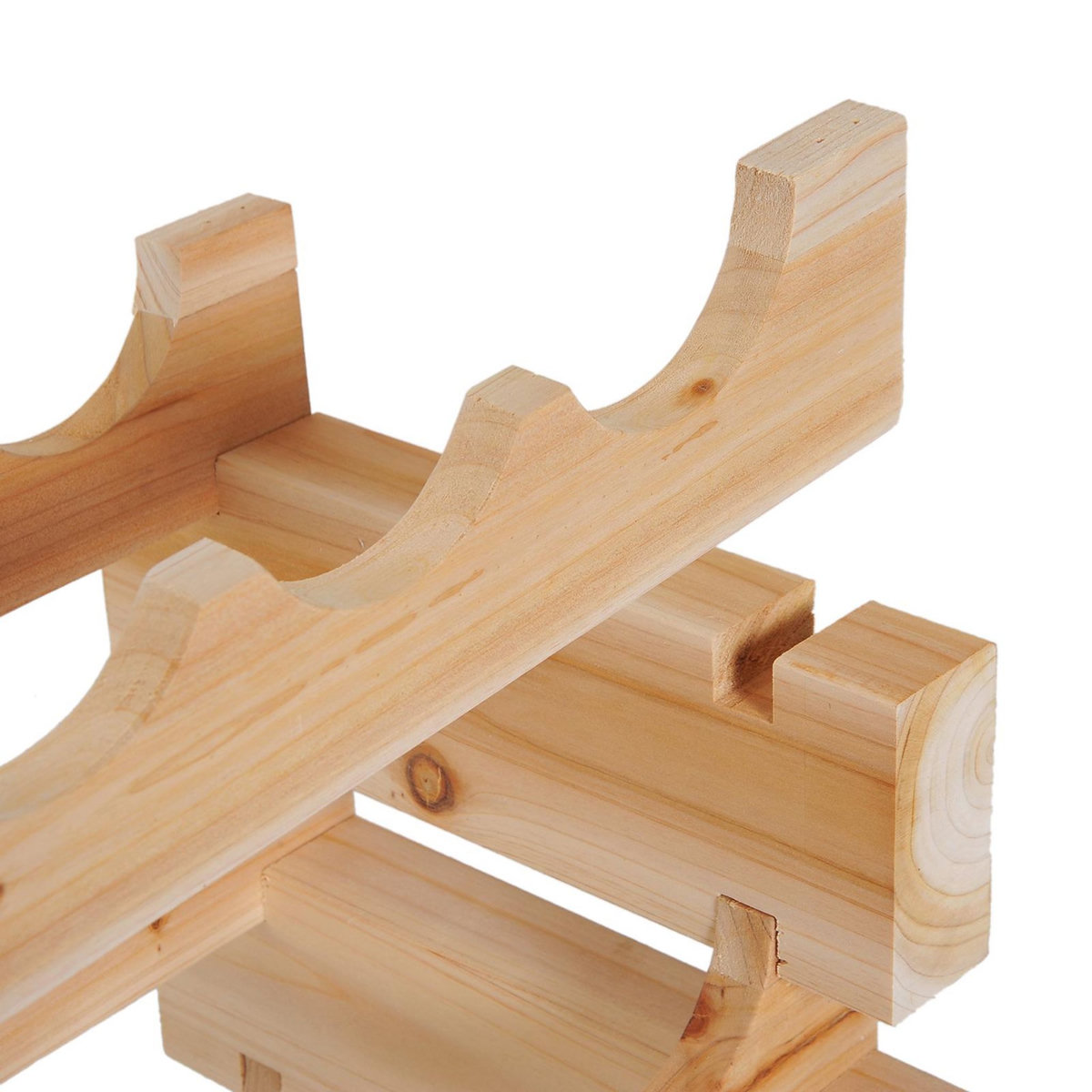 HOMCOM Étagère à bouteilles casier à vin range bouteilles horizontal 6 niveaux 72 bouteilles max. dim. 114L x 28l x 80H cm bois de pin massif