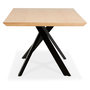 Voir la diapositive 3 : Paris Prix Table à Manger en Bois  Laby  200cm Naturel & Noir