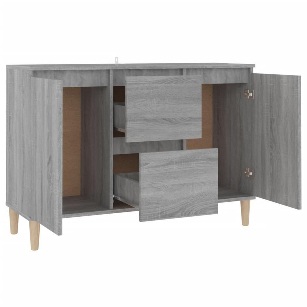 VIDAXL Buffet Sonoma gris 101x35x70 cm Bois d'ingenierie