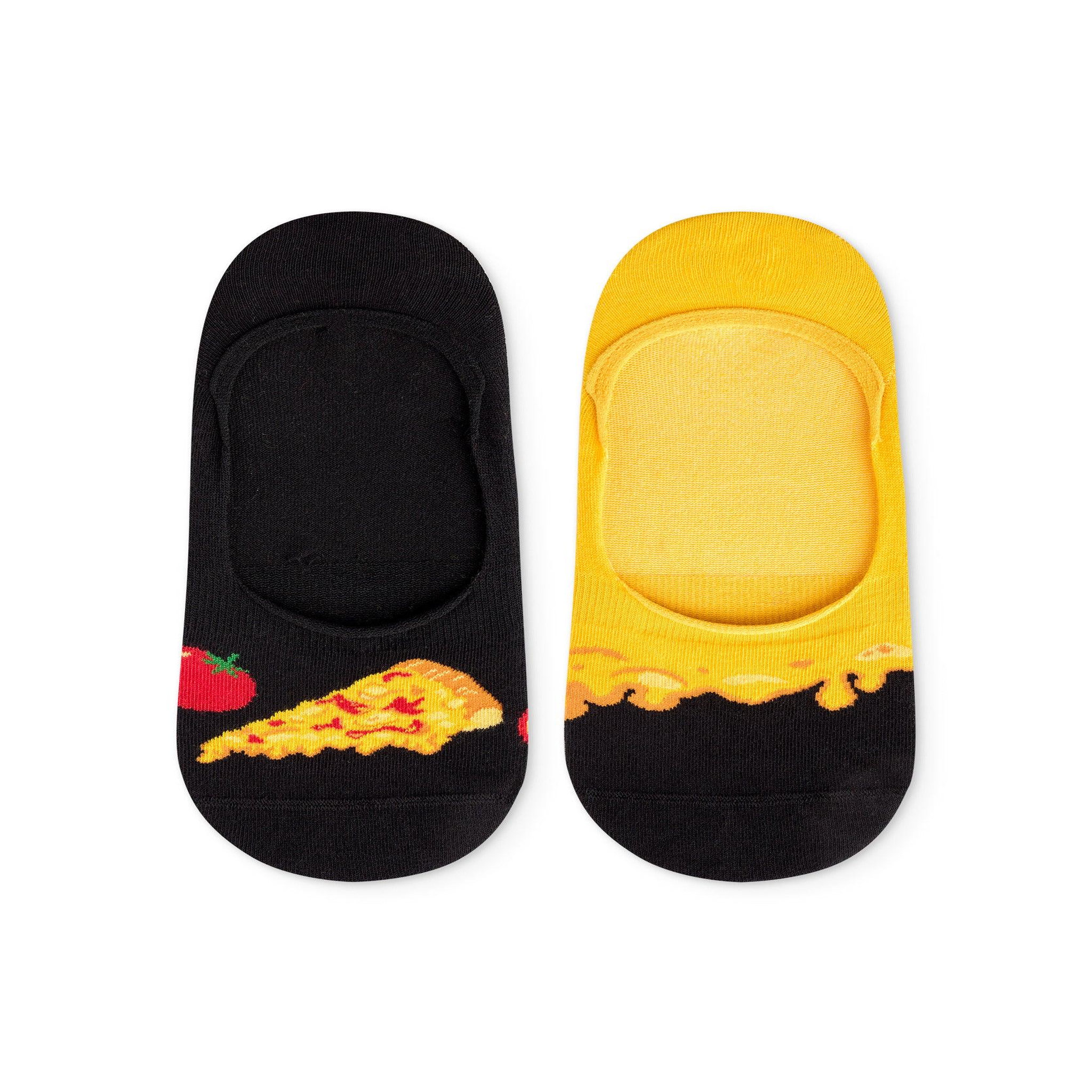 DEDOLES Protège-pieds pizza au fromage. Coloris disponibles : Multicolore