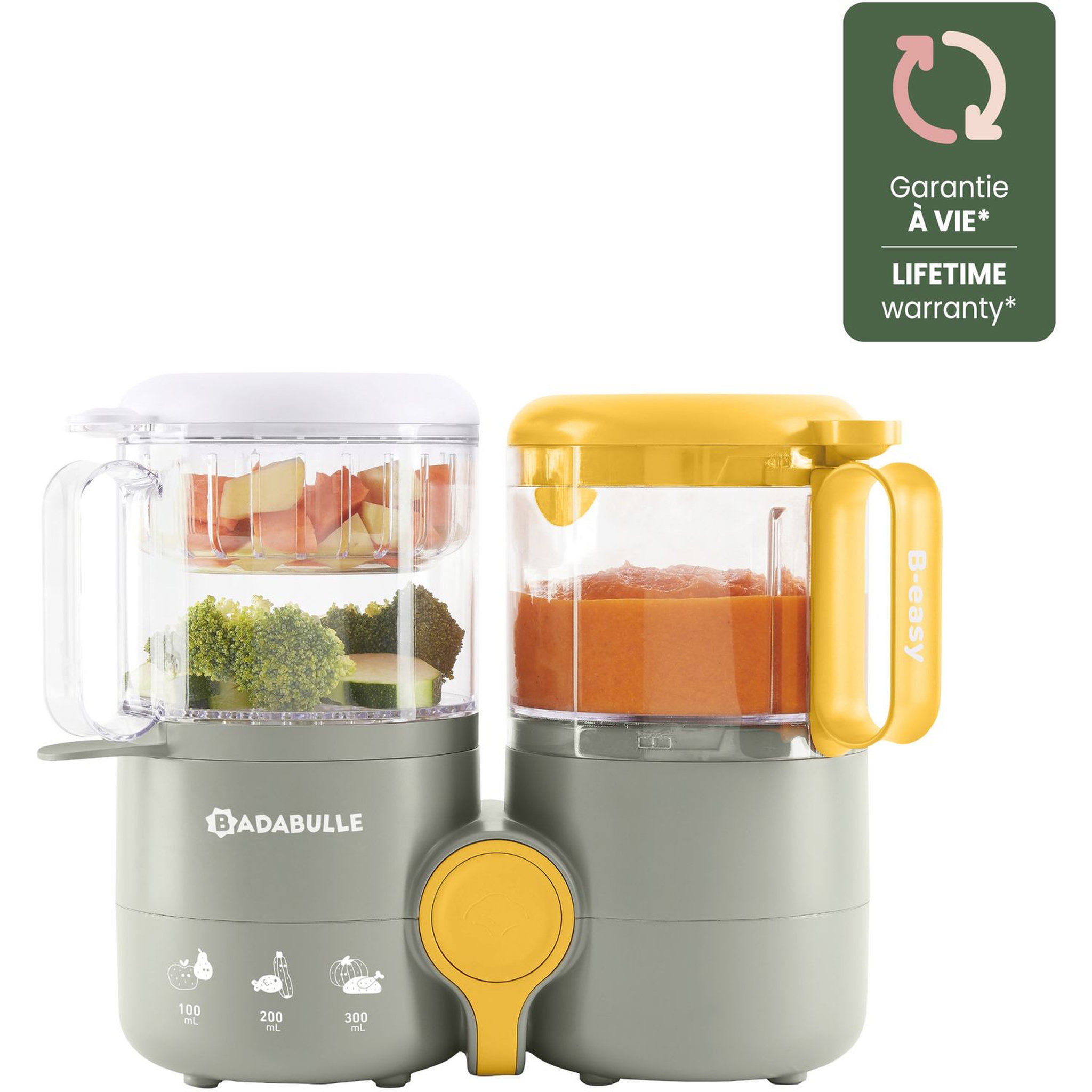 Voir la diapositive 2 : BADABULLE Robot Culinaire bébé 4 en 1 B-Easy 