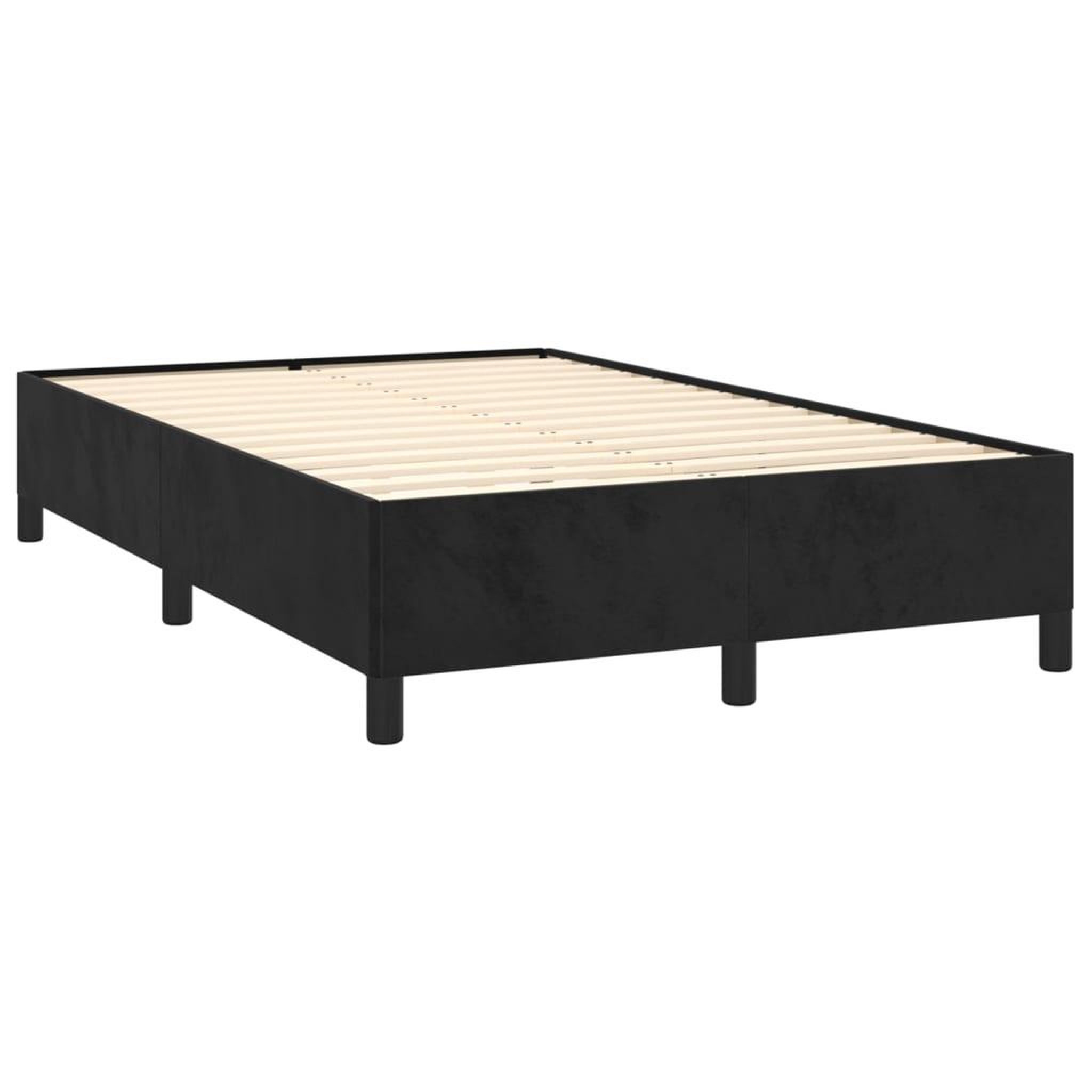 Voir la diapositive 3 : VIDAXL Cadre de lit sans matelas noir 120x190 cm velours