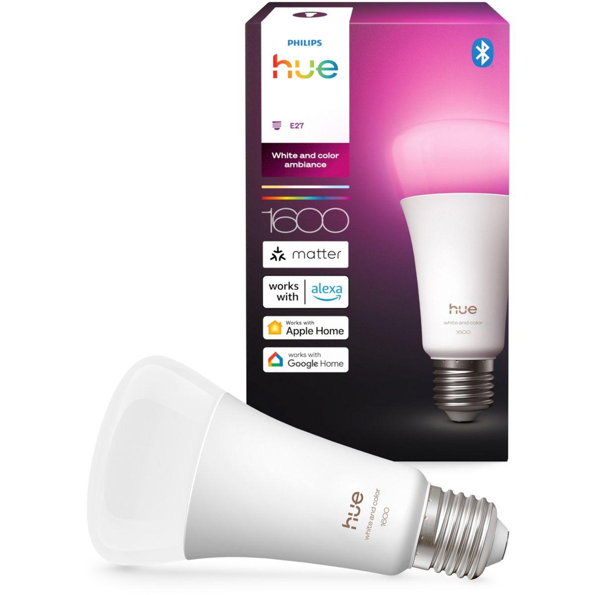 Voir la diapositive 2 : PHILIPS HUE Ampoule led connectée e27 white&color ambiance 100w
