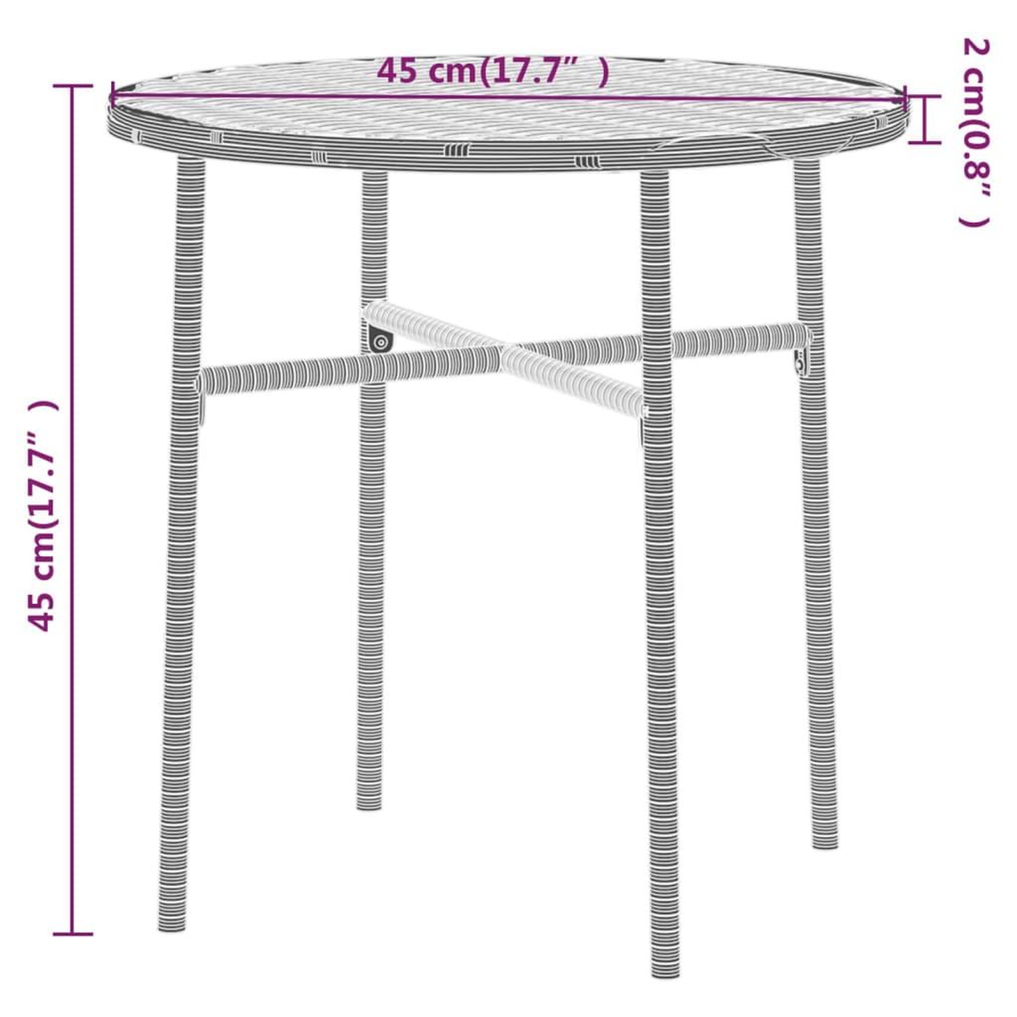 Voir la diapositive 6 : VIDAXL Ensemble a manger de jardin 3 pcs Resine tressee Gris