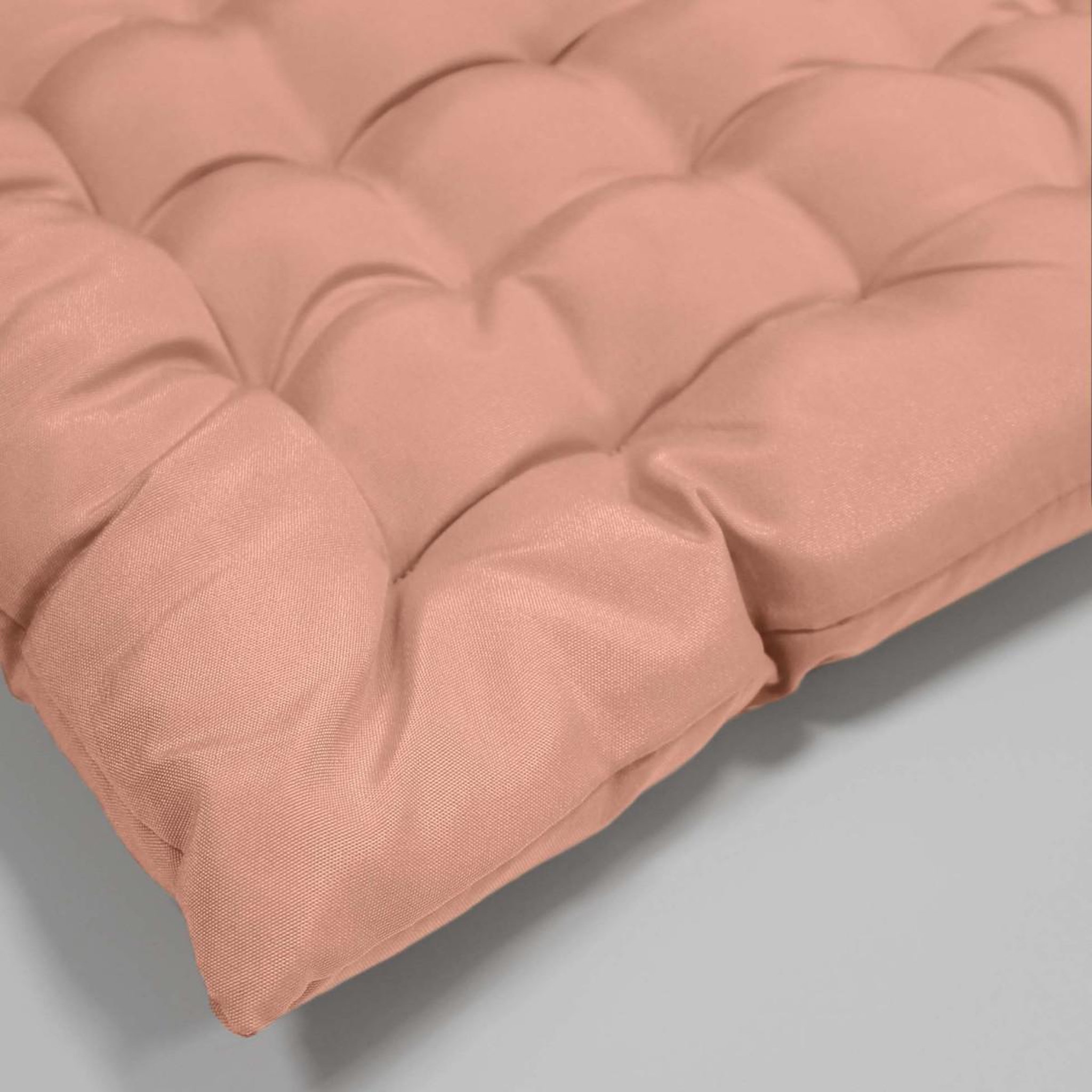 Voir la diapositive 4 : Douceur d'Intérieur Galette de chaise matelassée  essentiel  40x40cm rose blush