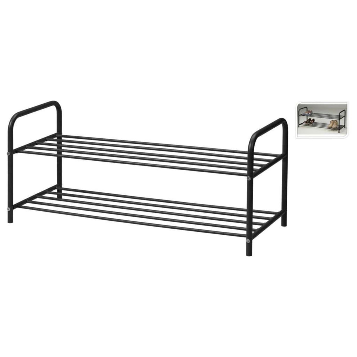 Storage solutions Storage solutions Etagere a chaussures avec 2 niveaux 91x35x38,5 cm