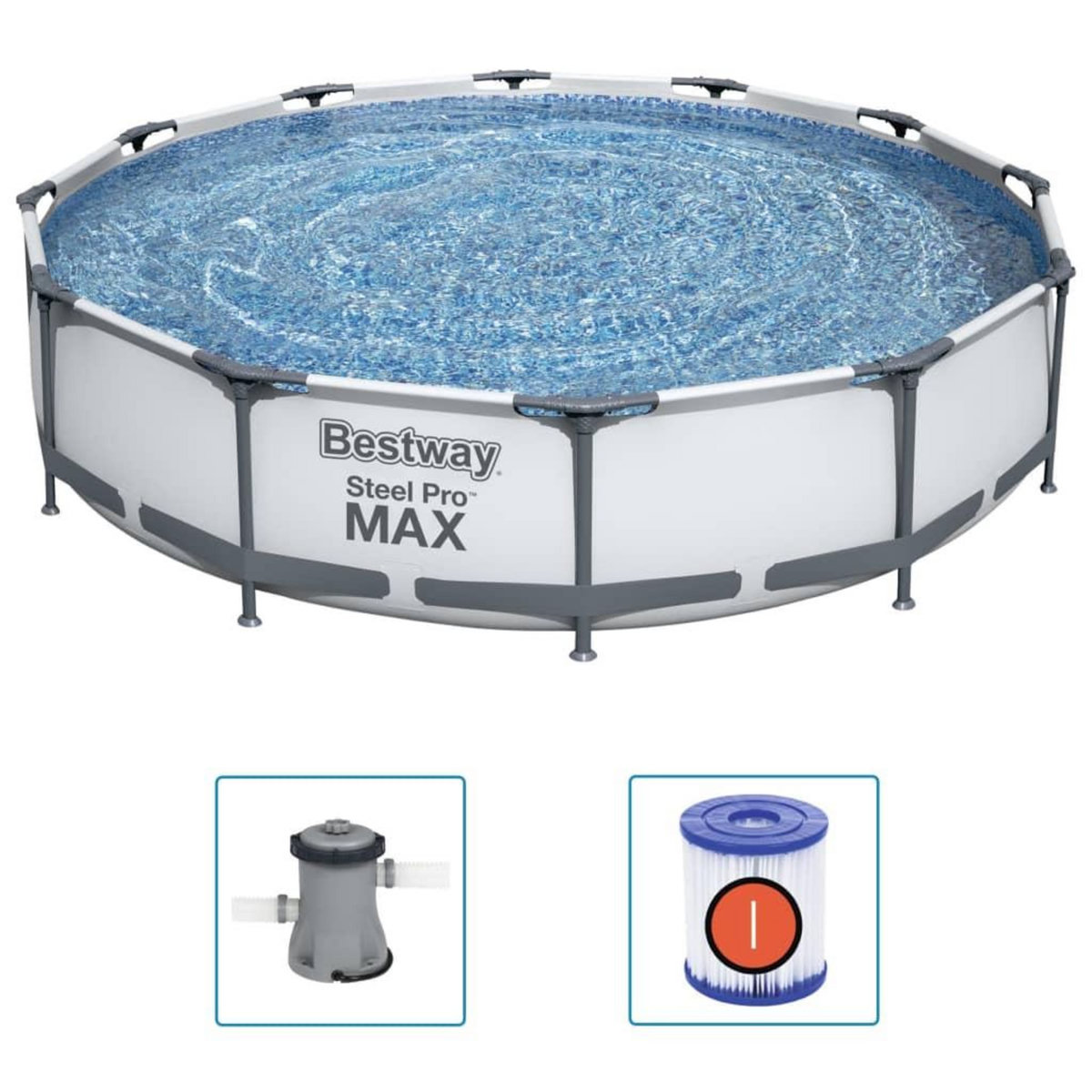 BESTWAY Bestway Ensemble de piscine Steel Pro MAX 366x76 cm