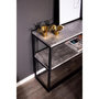 Voir la diapositive 6 : Paris Prix Console Design Double  Rise  110cm Gris & Noir