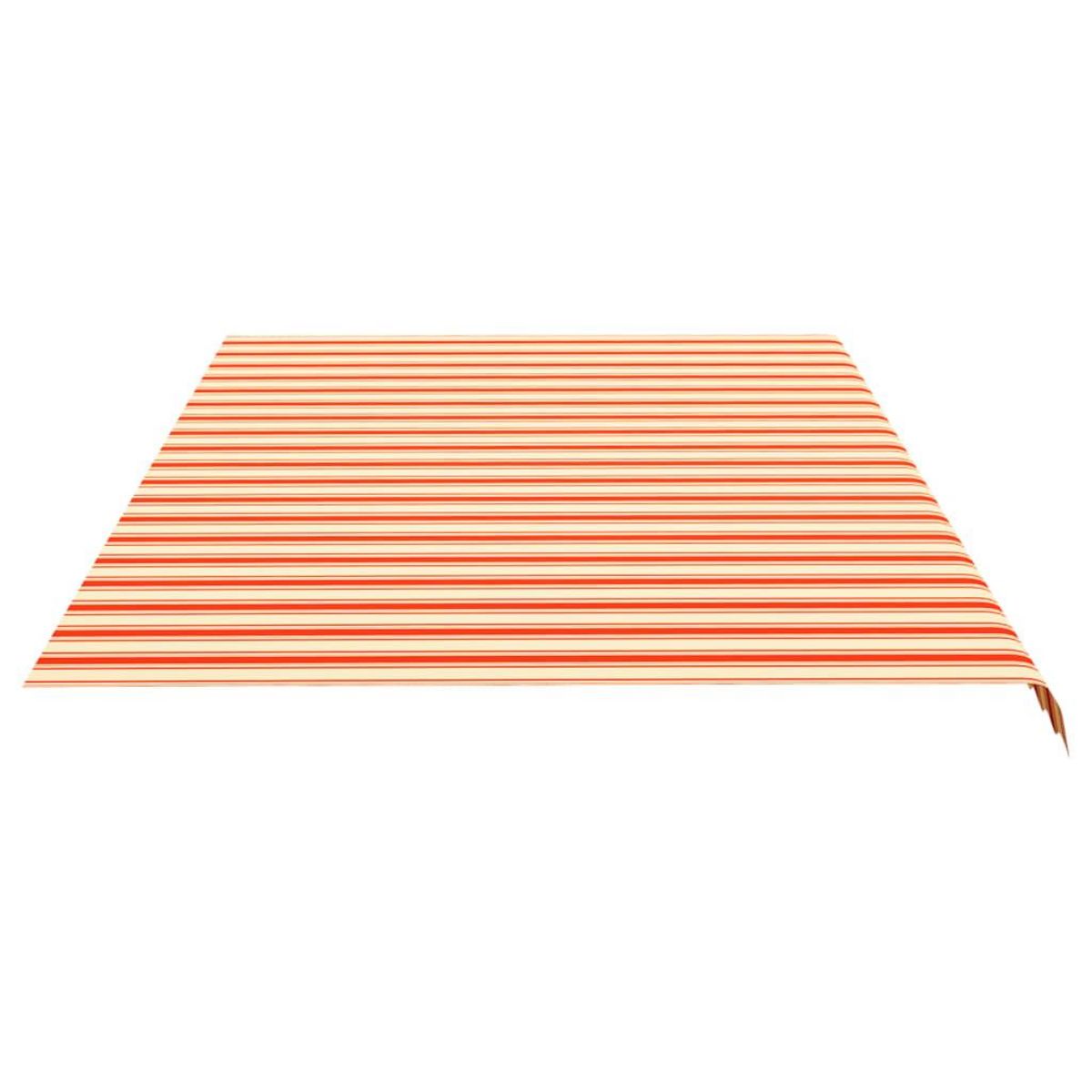 VIDAXL Tissu de remplacement pour auvent Jaune et orange 6x3,5 m