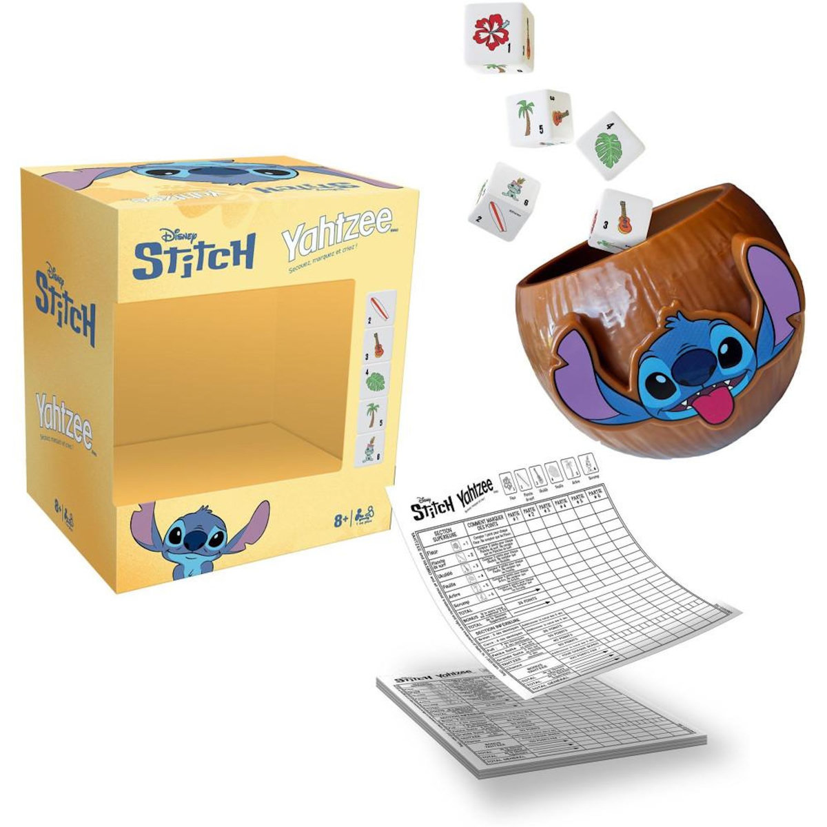 Winning Moves YAHTZEE Stitch - Jeu de société - WINNING MOVES - Des 8 ans