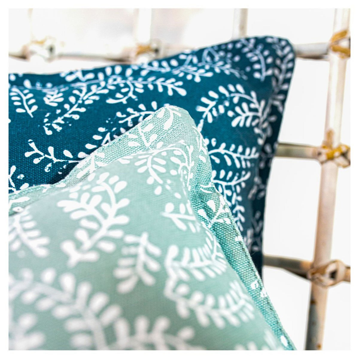 TODAY Coussin déco déhoussable en Coton imprimé Bohème KERALA 