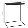 Voir la diapositive 6 : VIDAXL Table d'appoint Noir 55x35x66 cm Bois d'ingenierie