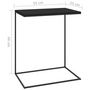 Voir la diapositive 6 : VIDAXL Table d'appoint Noir 55x35x66 cm Bois d'ingenierie