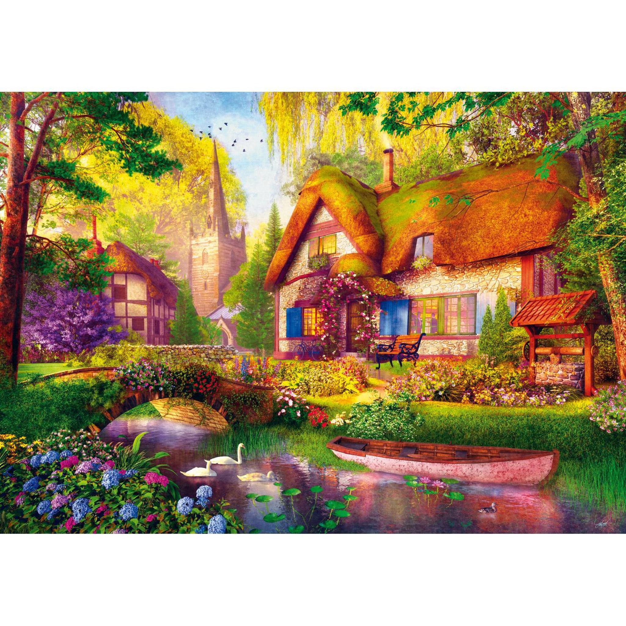 Trefl Puzzle 1000 pièces : Tea Time : La Maison des Bois
