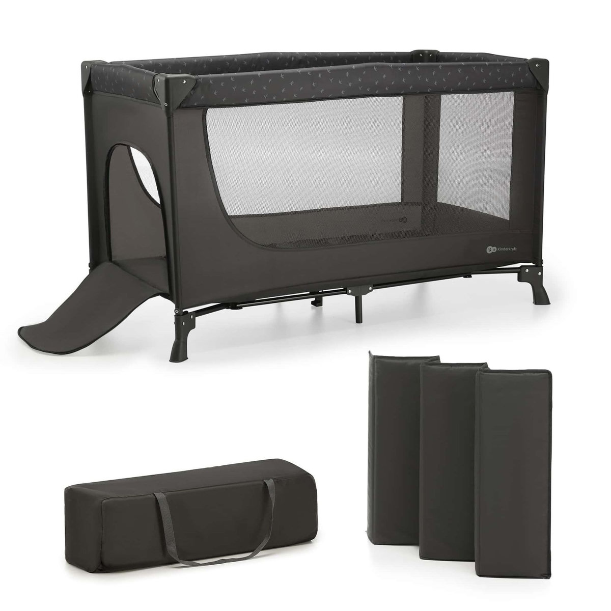 KINDERKRAFT Lit parapluie pliant pour bebe lit de voyage et parc