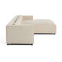 Voir la diapositive 6 : LISA DESIGN Ela - canapé d'angle droit 4 places - en tissu velours relief