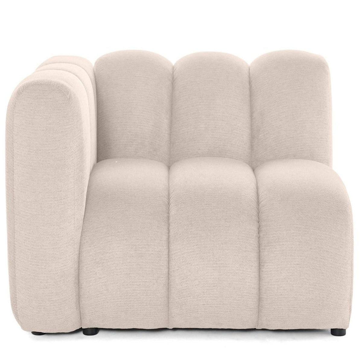LISA DESIGN Debbie - module d'assise gauche en tissu texturé