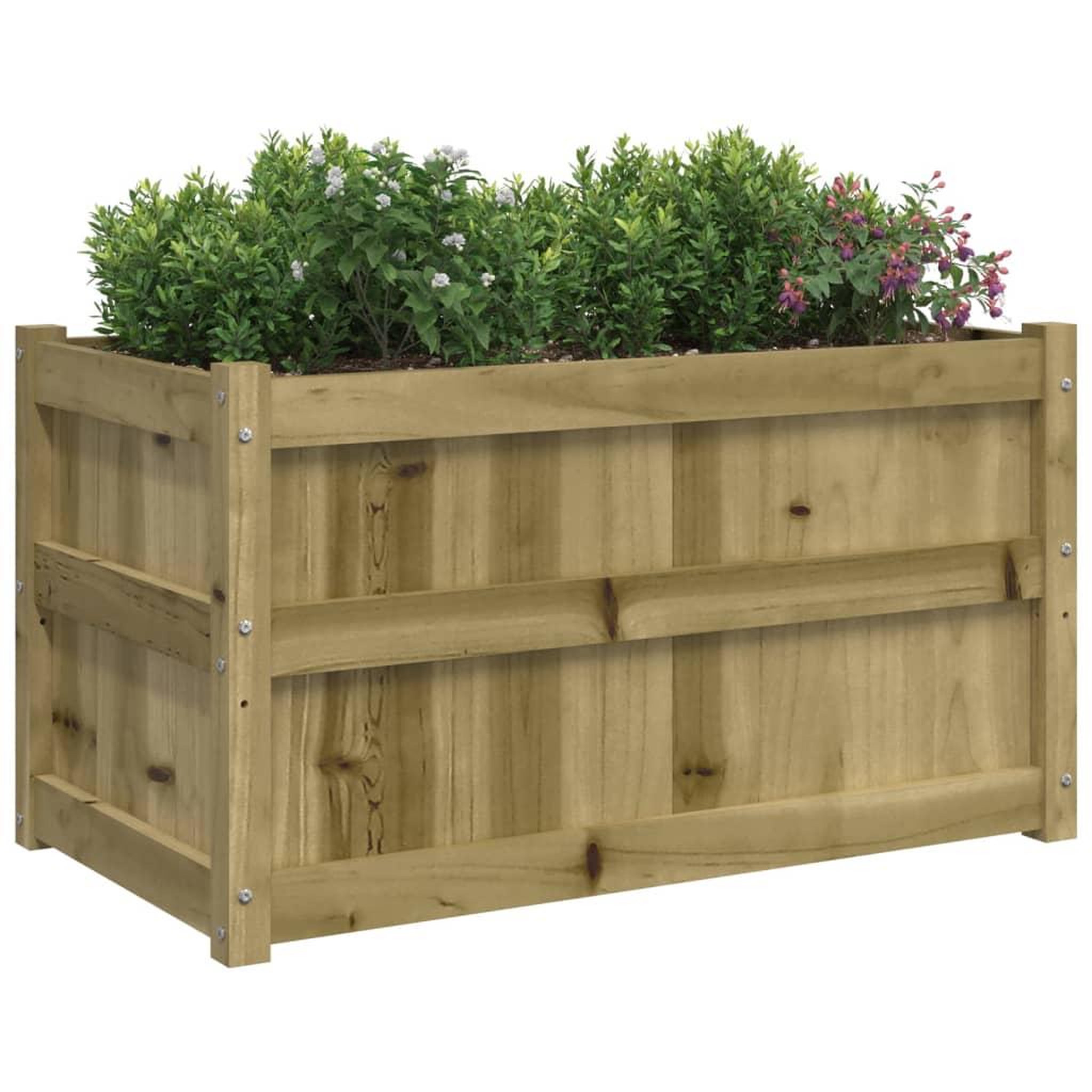 Voir la diapositive 4 : VIDAXL Jardinieres 2 pcs bois de pin impregne