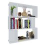 Voir la diapositive 3 : VIDAXL Bibliotheque/Cloison Blanc 80x24x96 cm Bois d'ingenierie