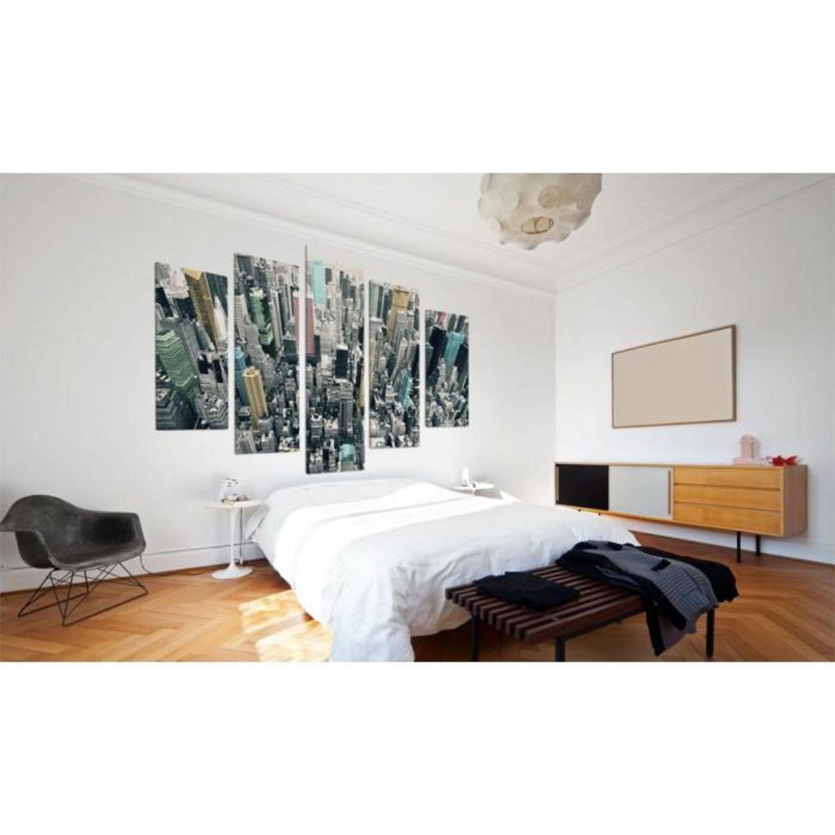 Paris Prix Tableau Imprimé  Le Gris Animé de la Journée NY