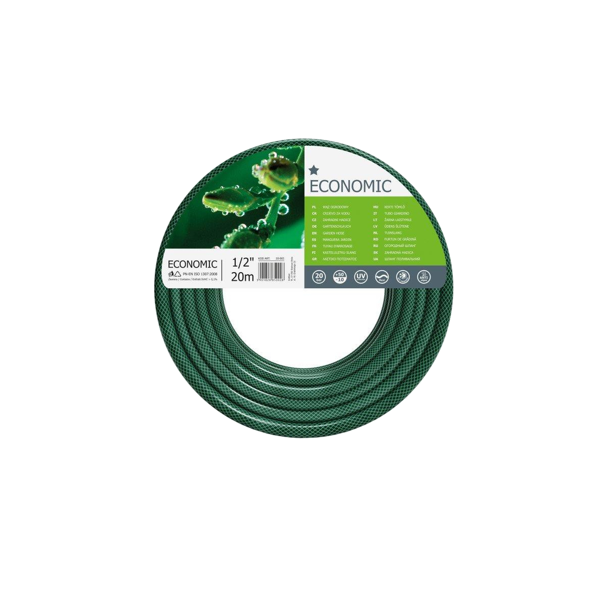 Voir la diapositive 4 : Cellfast Tuyau d'arrosage Cellfast economic 20 m verte