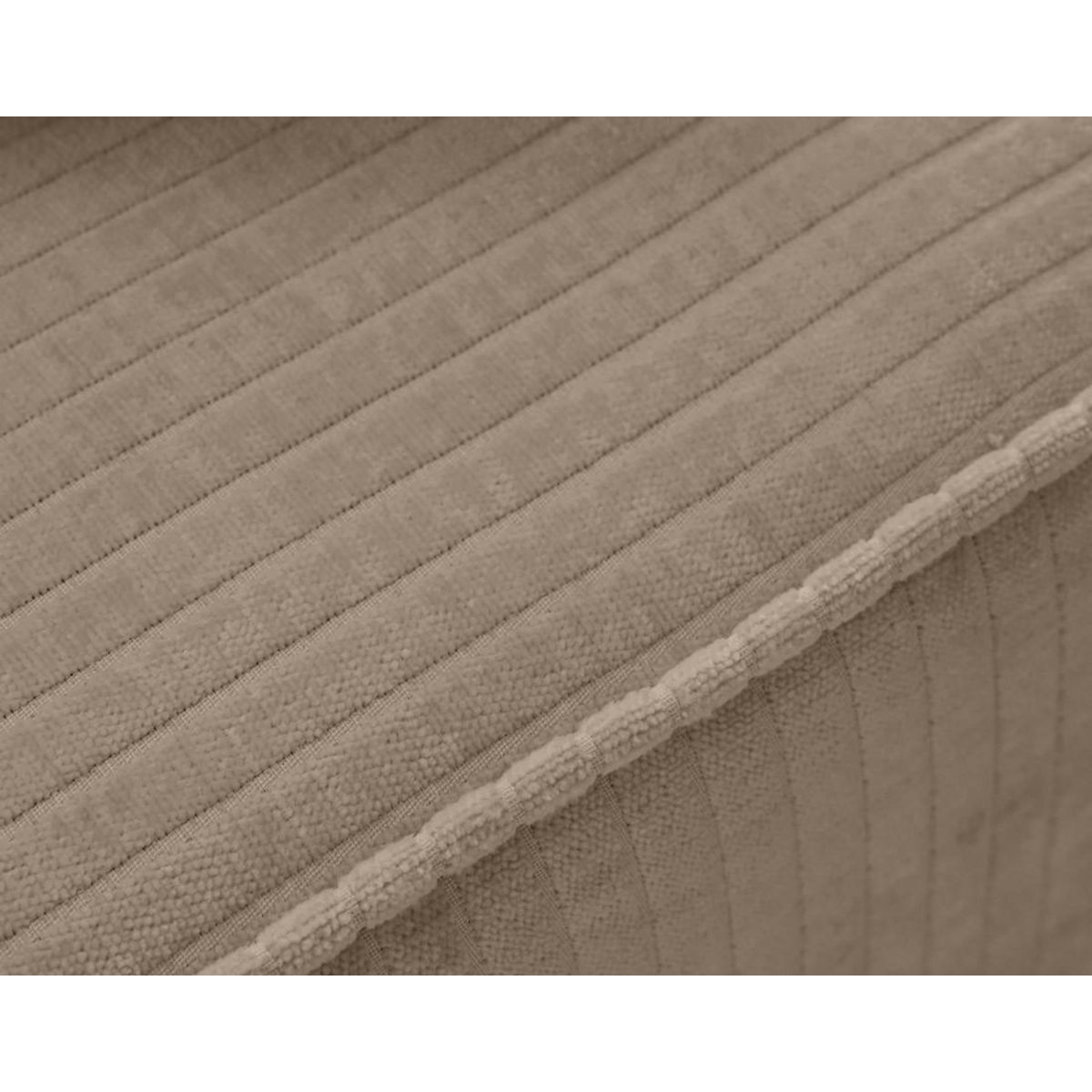 BEST MOBILIER Topaze - fauteuil en velours côtelé plat