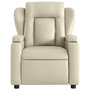 Voir la diapositive 5 : VIDAXL Fauteuil inclinable de massage Creme Similicuir