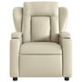 Voir la diapositive 5 : VIDAXL Fauteuil inclinable de massage Creme Similicuir