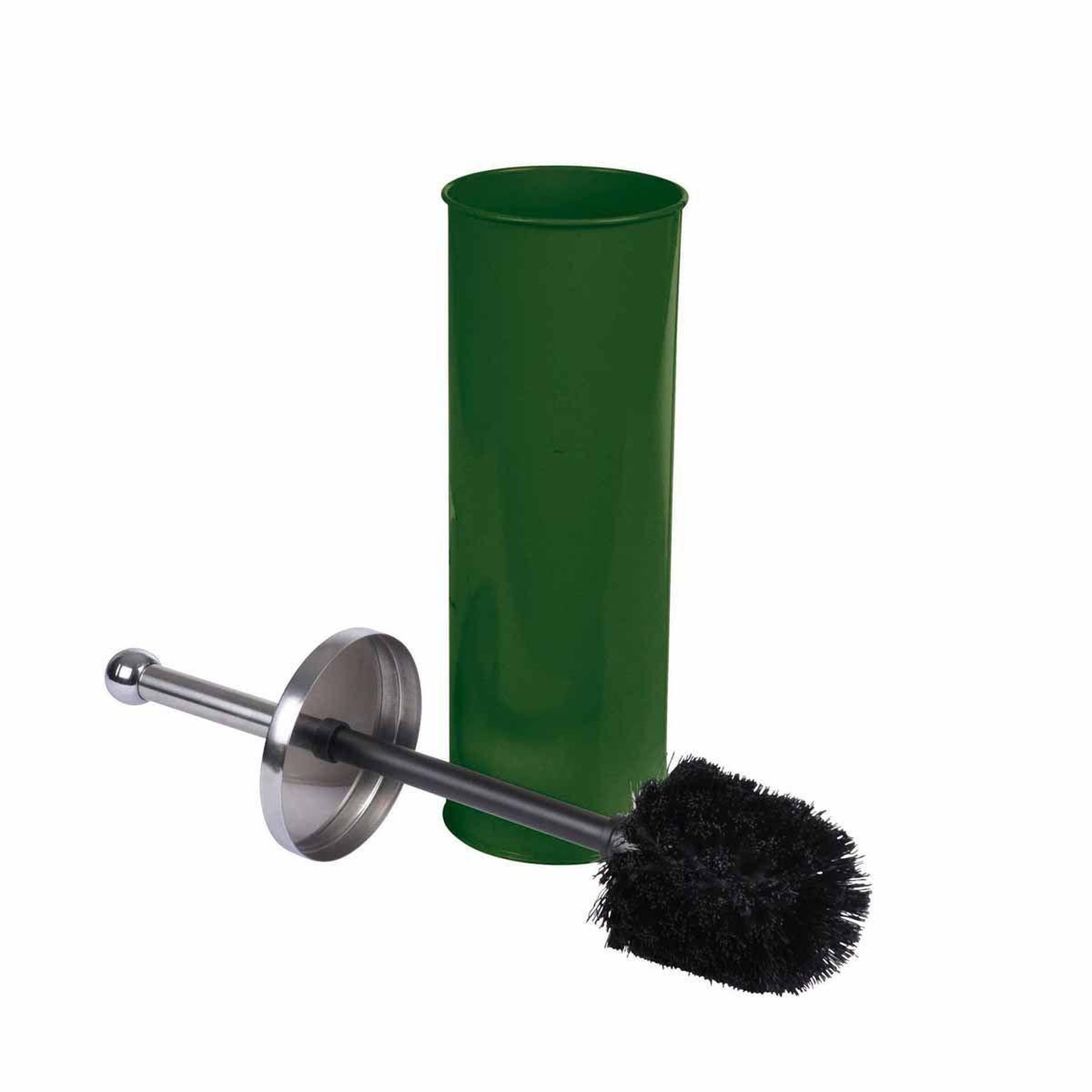 Douceur d'Intérieur Brosse wc en métal  vitamine ii  37cm kaki