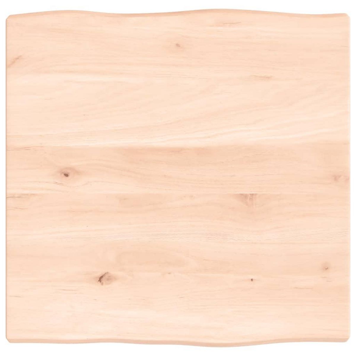 VIDAXL Dessus de table bois chene massif non traite bordure assortie