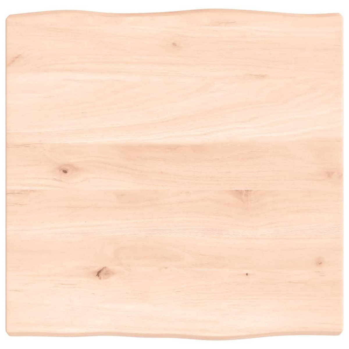 VIDAXL Dessus de table bois chene massif non traite bordure assortie