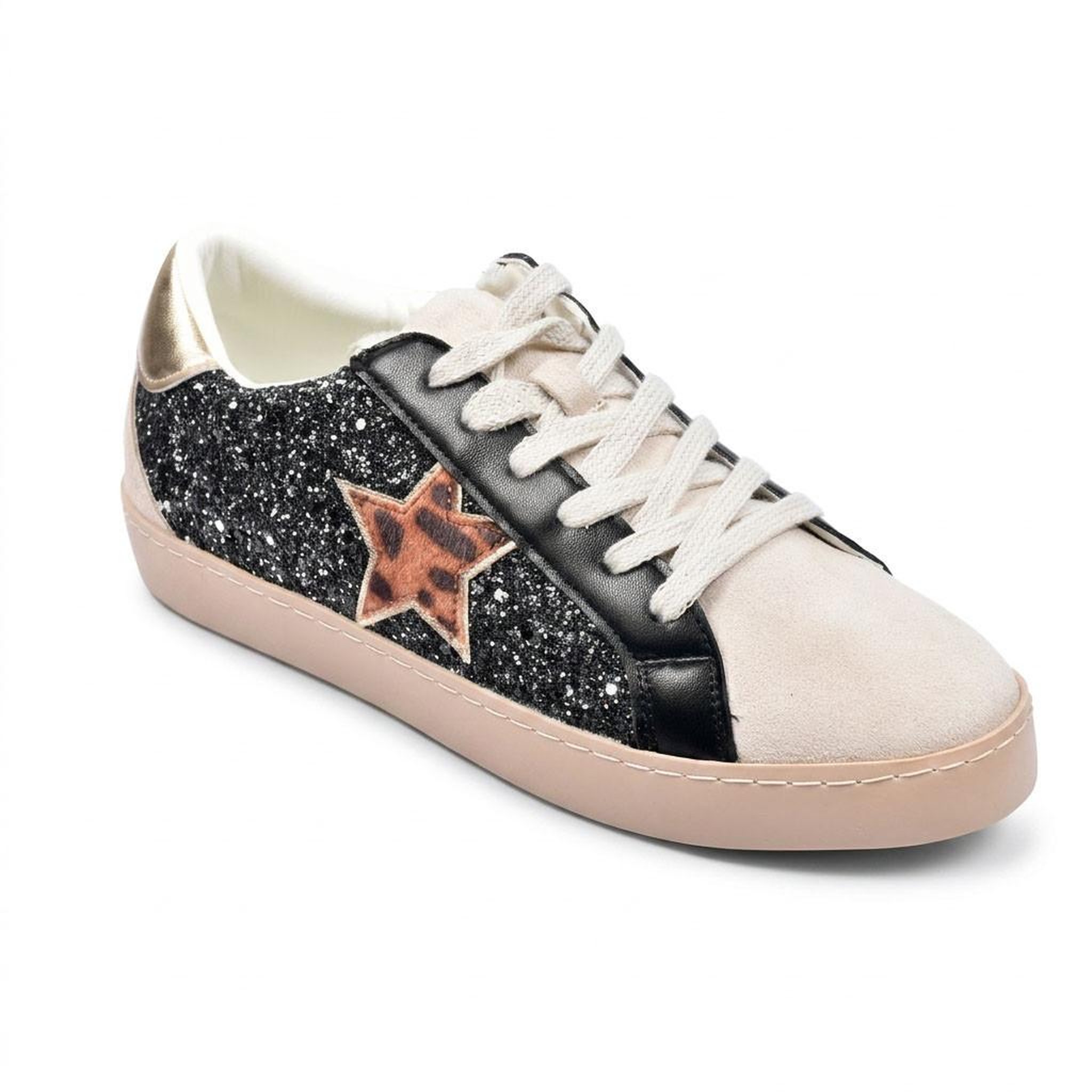 Voir la diapositive 1 : OZABI OZABI Sneakers Étoile Femme Glitter Plateforme MMXXIV