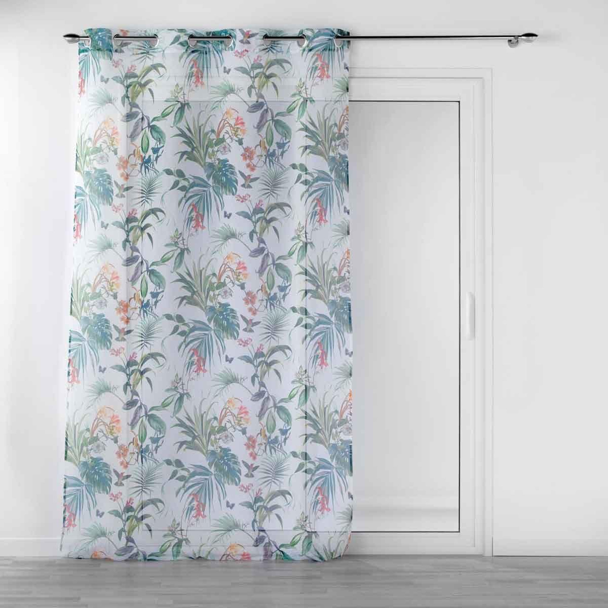 Douceur d'Intérieur Rideau voilage à œillets  féerie  140x240cm blanc