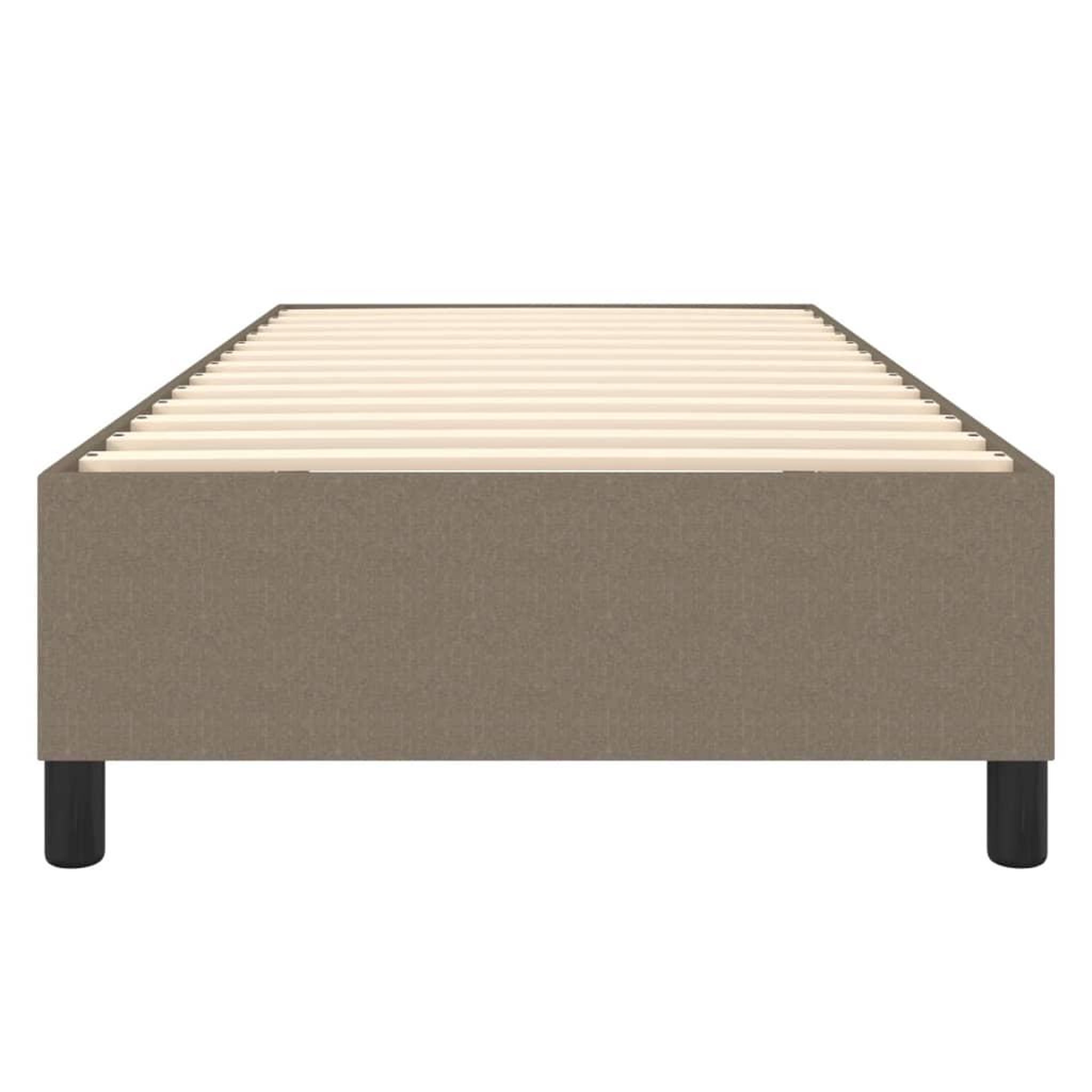 Voir la diapositive 5 : VIDAXL Cadre de lit sans matelas taupe 100x200 cm tissu