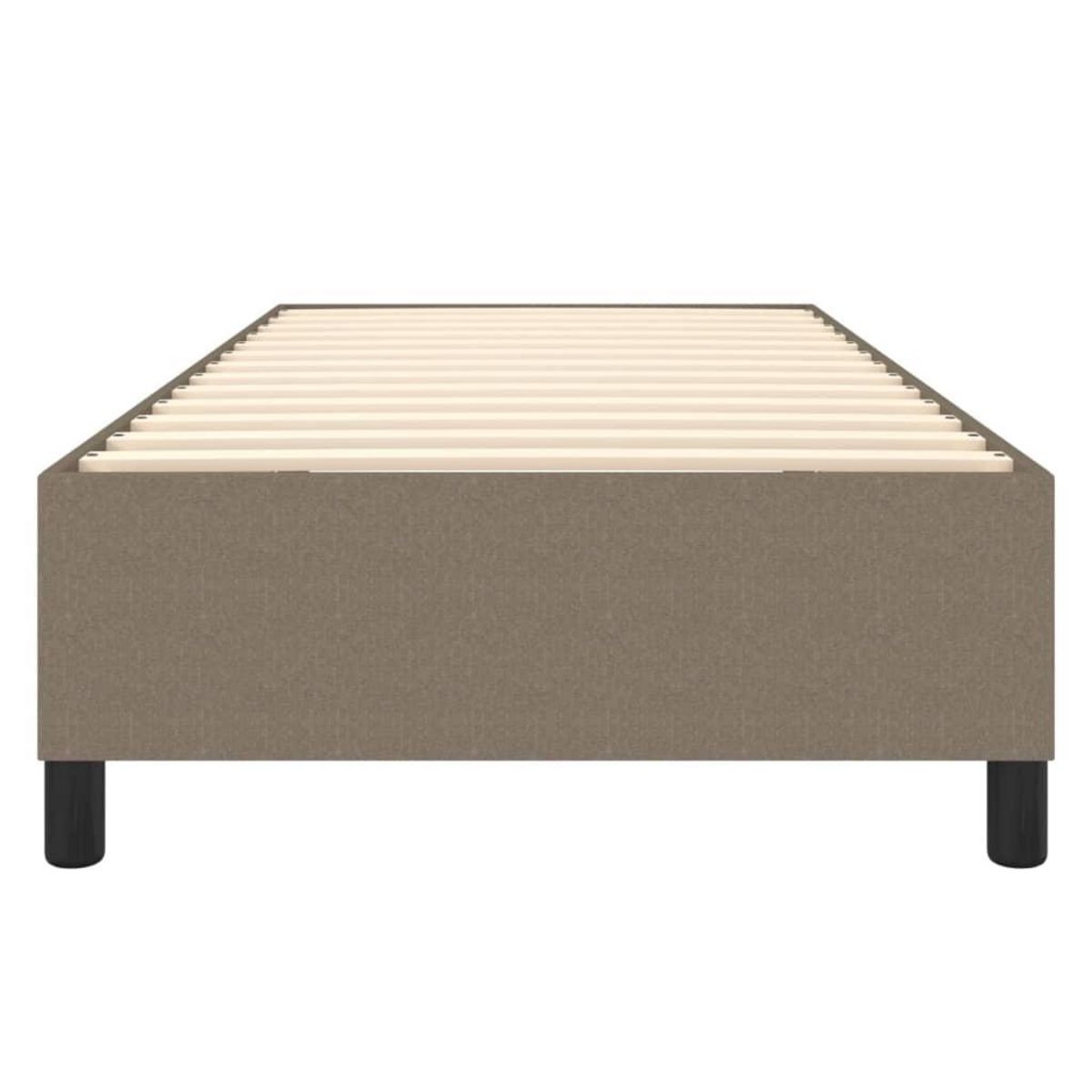 VIDAXL Cadre de lit sans matelas taupe 100x200 cm tissu