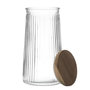 Voir la diapositive 2 : Paris Prix Bocal en Verre Design  Acacia  130cl Transparent