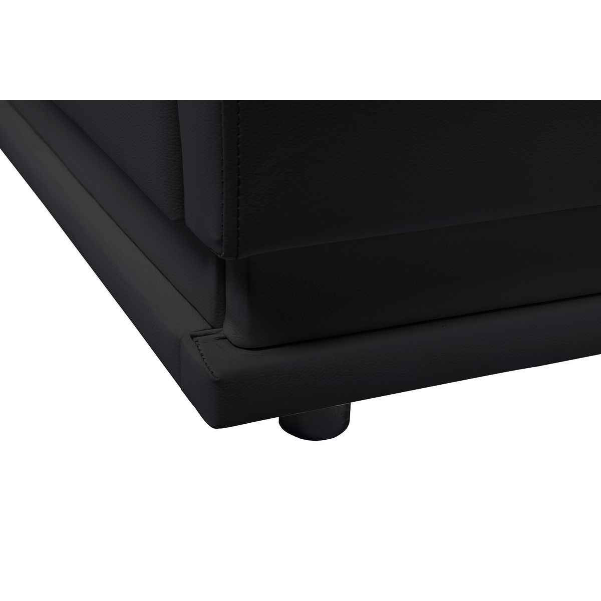 Lit coffre 140x190cm avec contour lit LED + sommier à lattes inclus GALAXY