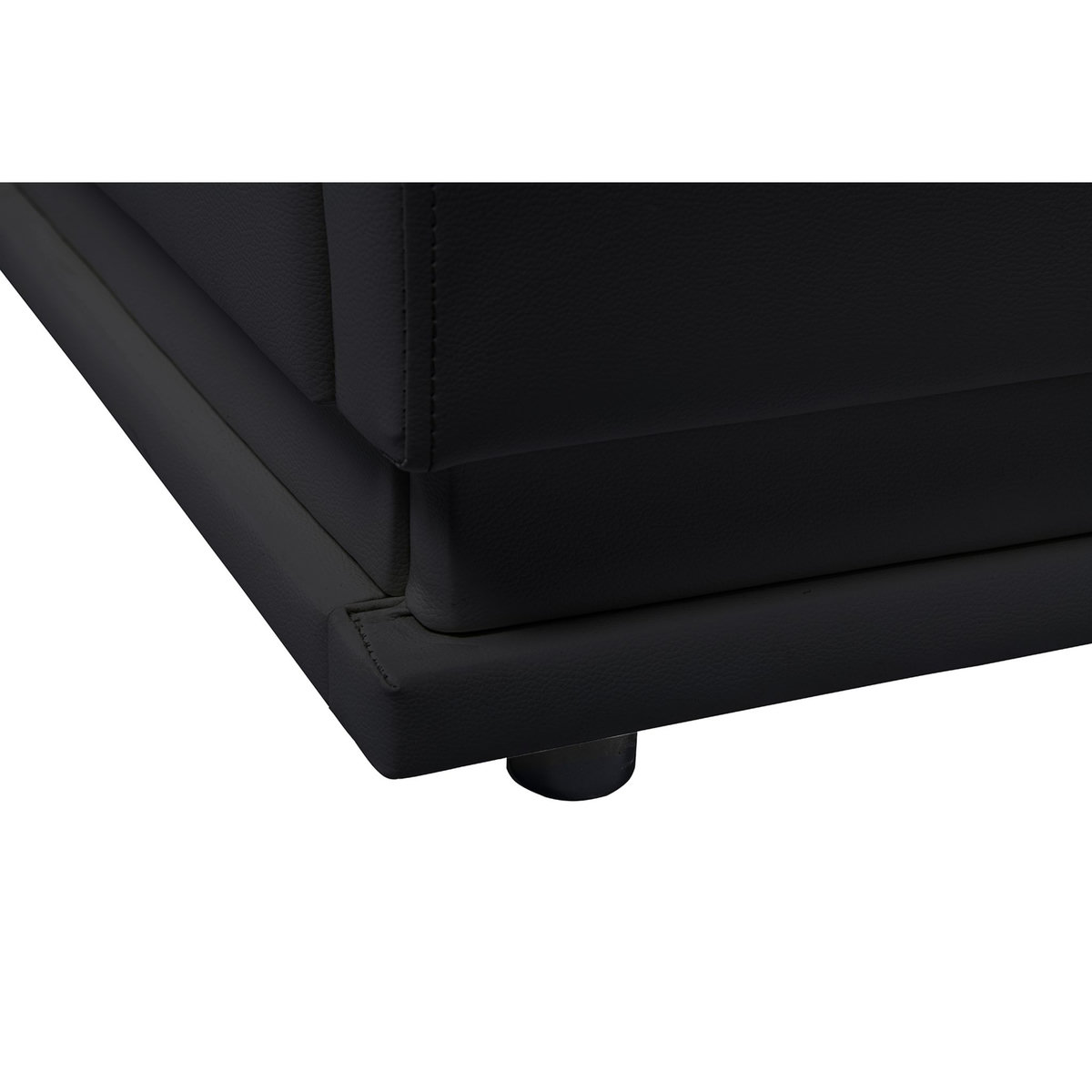 Lit coffre 140x190cm avec contour lit LED + sommier à lattes inclus GALAXY