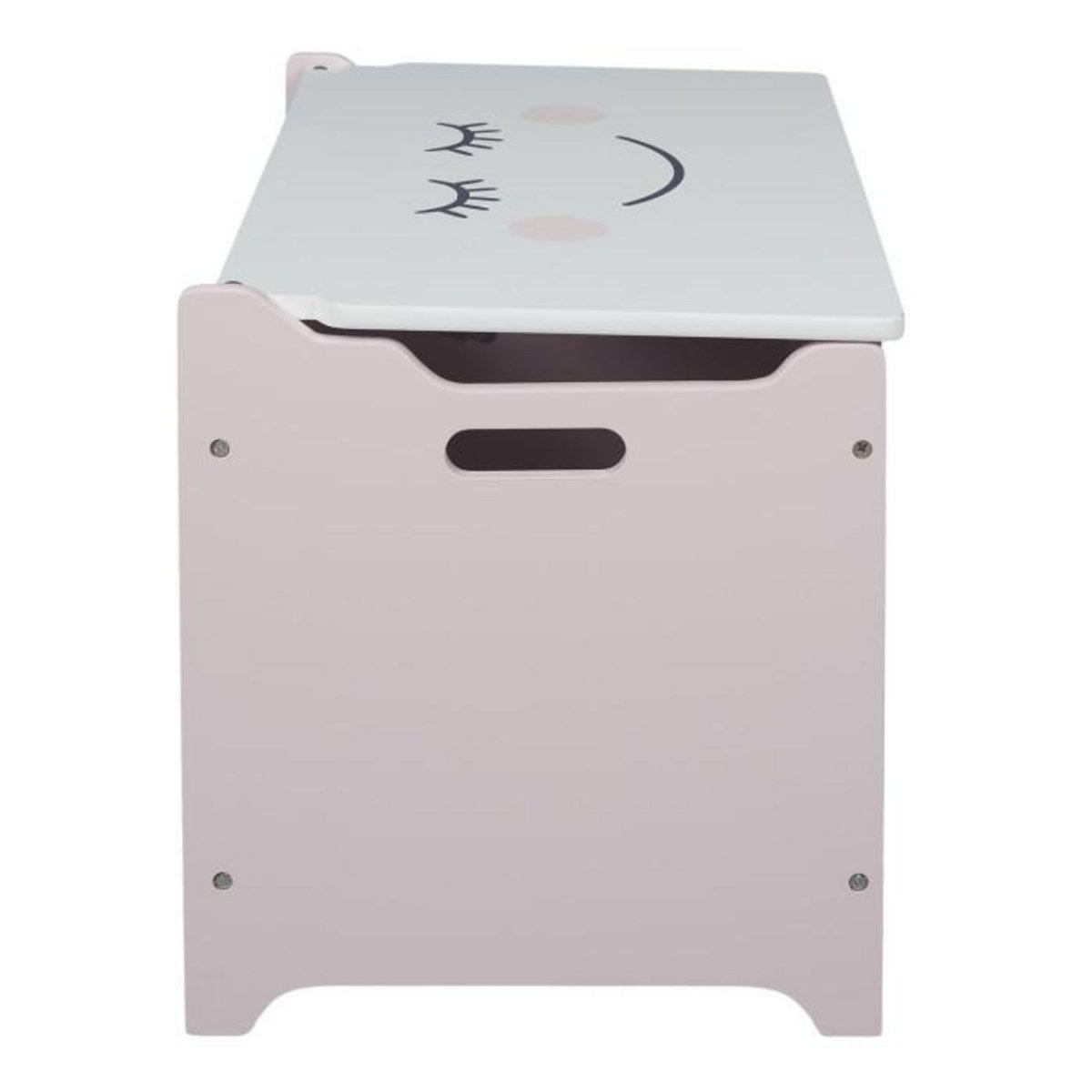 Paris Prix Coffre à Jouets Enfant  Moon  60cm Blanc