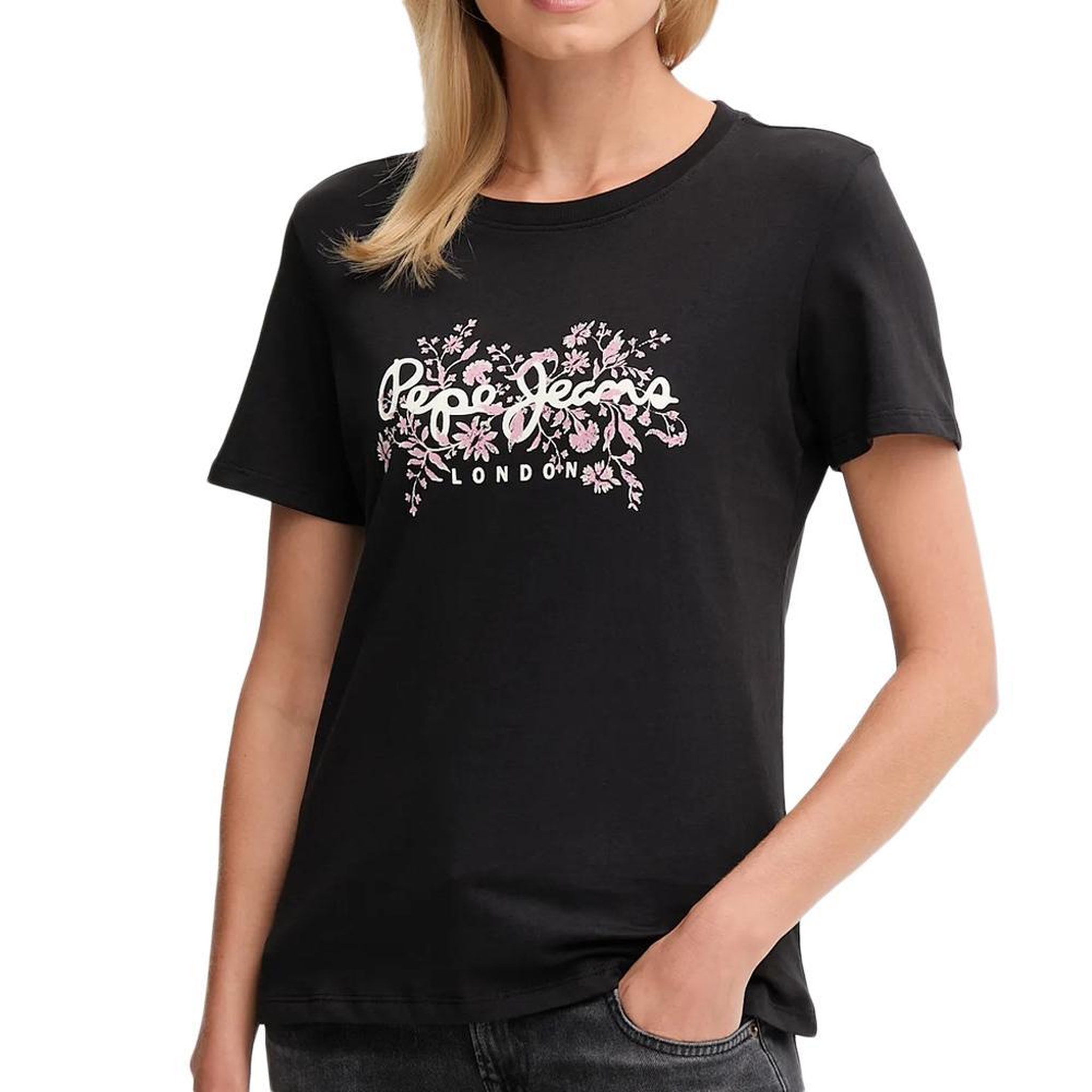 Voir la diapositive 1 : Pepe Jeans T-Shirt Noir Femme Pepe jeans Bero